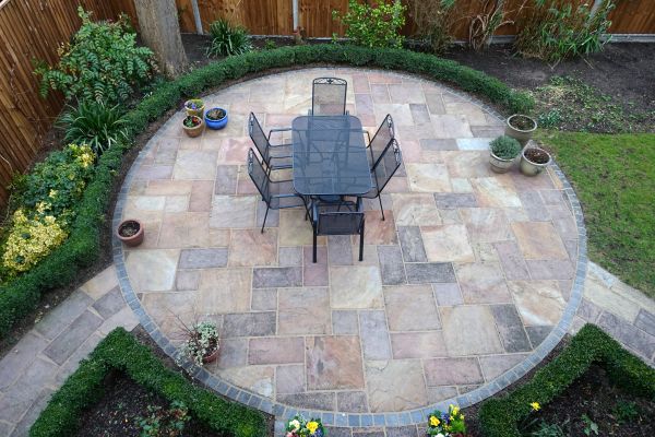 Stone Patio Installation in Rancho Cucamonga
