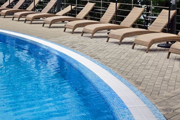 Poolside Hardscaping in Rancho Cucamonga