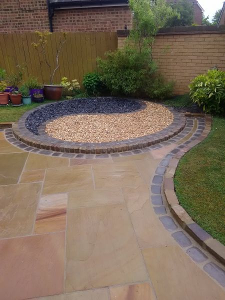 Sandstone Patio Installation in Rancho Cucamonga